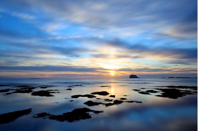 Bass Rock at dawn, North Berwick. 